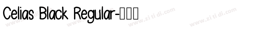 Celias Black Regular字体转换